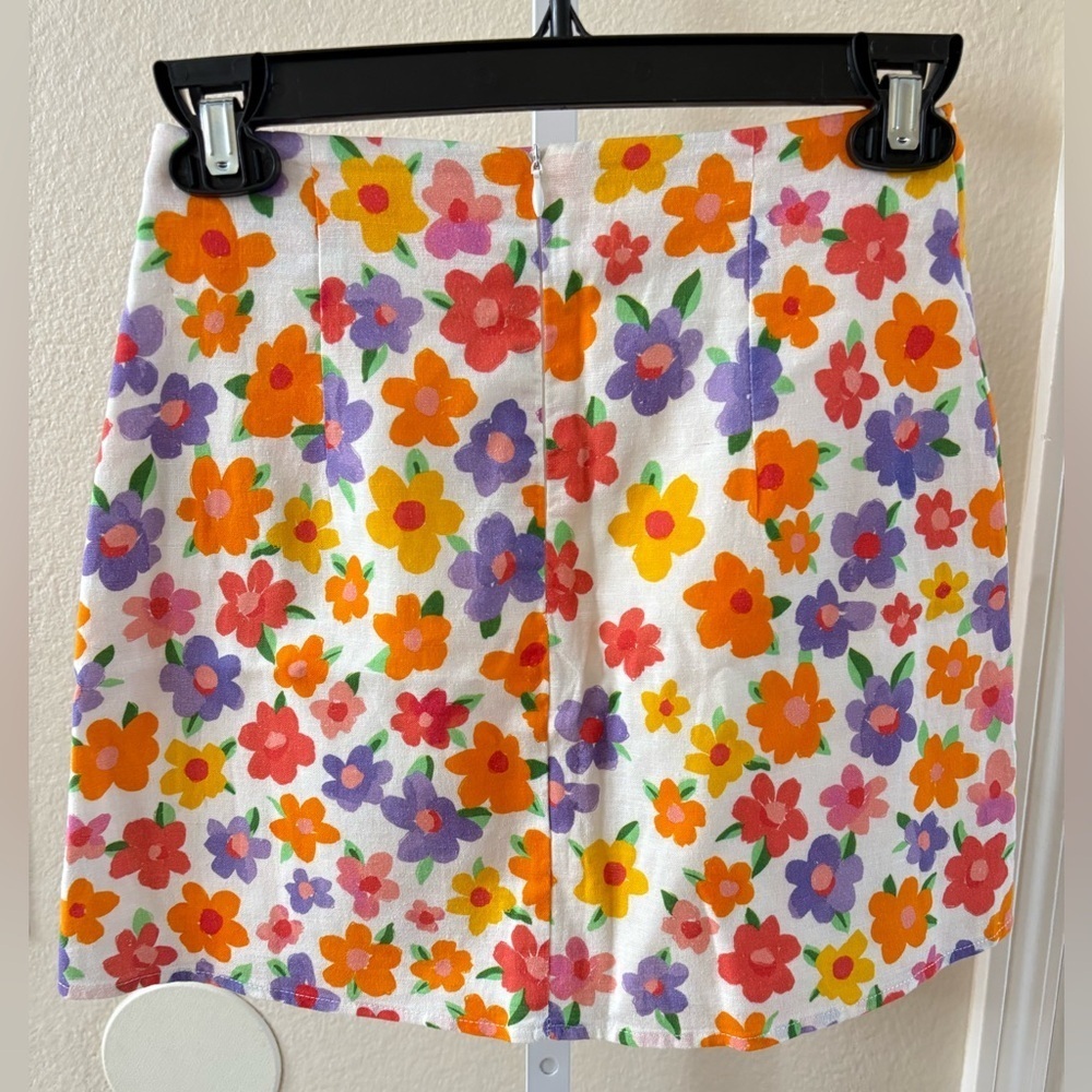 NWOT - Peppermayo Spring Days Linen Mini Skirt - Size 0 - Picture 6 of 6